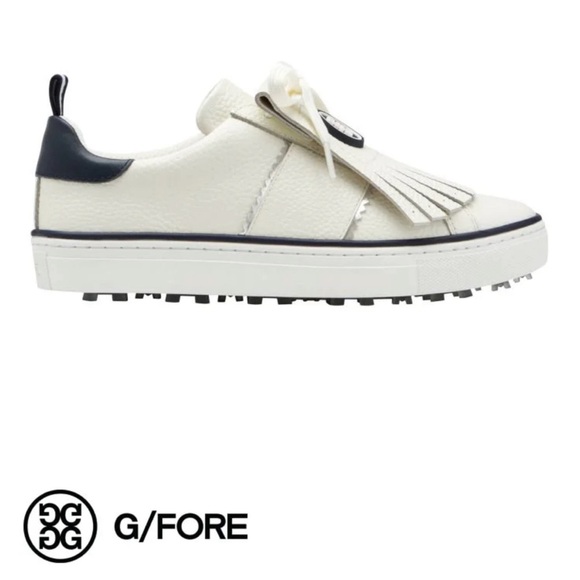 G/Fore Women's Limited Edition Kiltie Disruptor Golf Shoes - Snow/Twilight - Picture 1 of 8